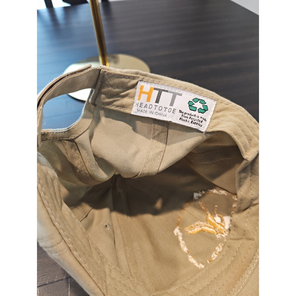 HTT Mens Beige National Estuarine Research Reserve Embroidered Crane Logo Hat - Picture 9 of 9